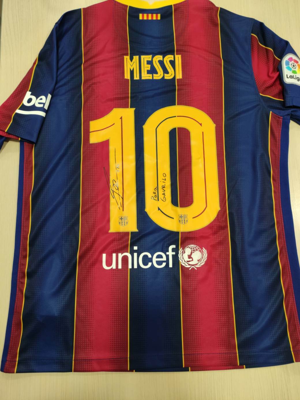  licitacija mesijev dres za malog Gavrila 