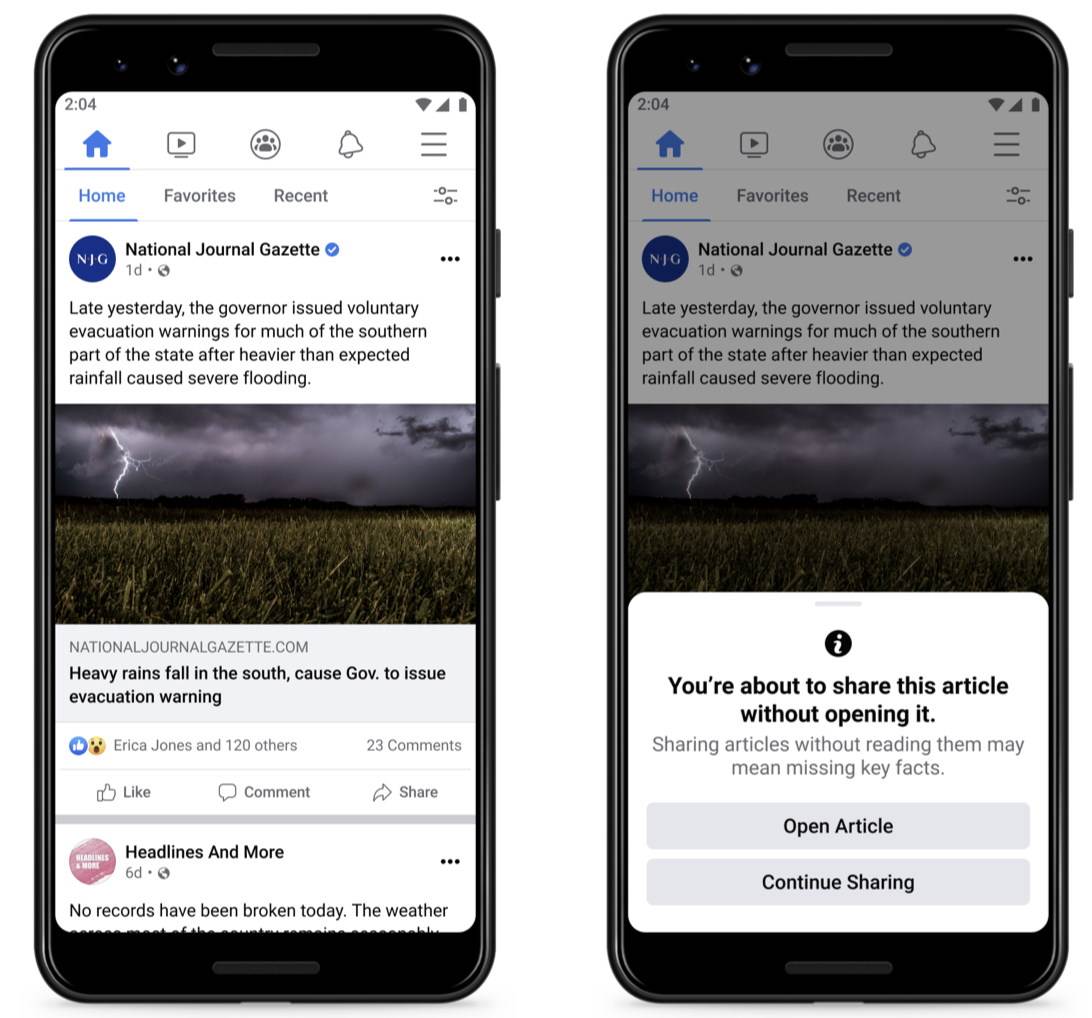  Po uzoru na Twitter: Facebook traži da pročitate tekst prije dijeljenja 