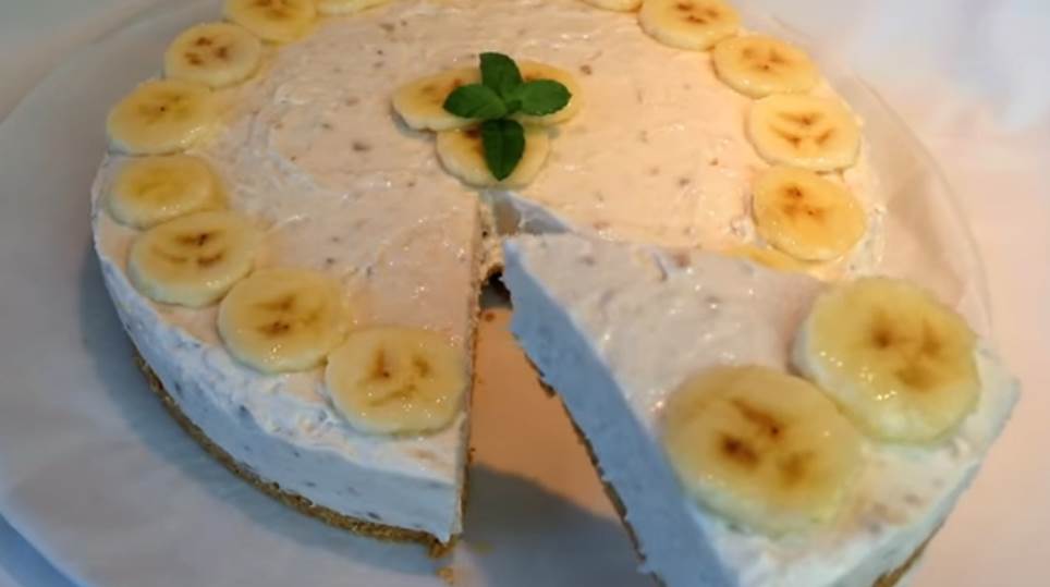 ledena torta sa bananama čizkejk recepti 