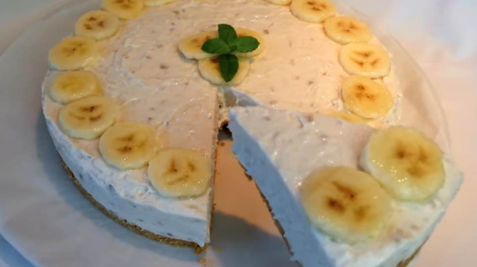  ledena torta sa bananama čizkejk recepti 