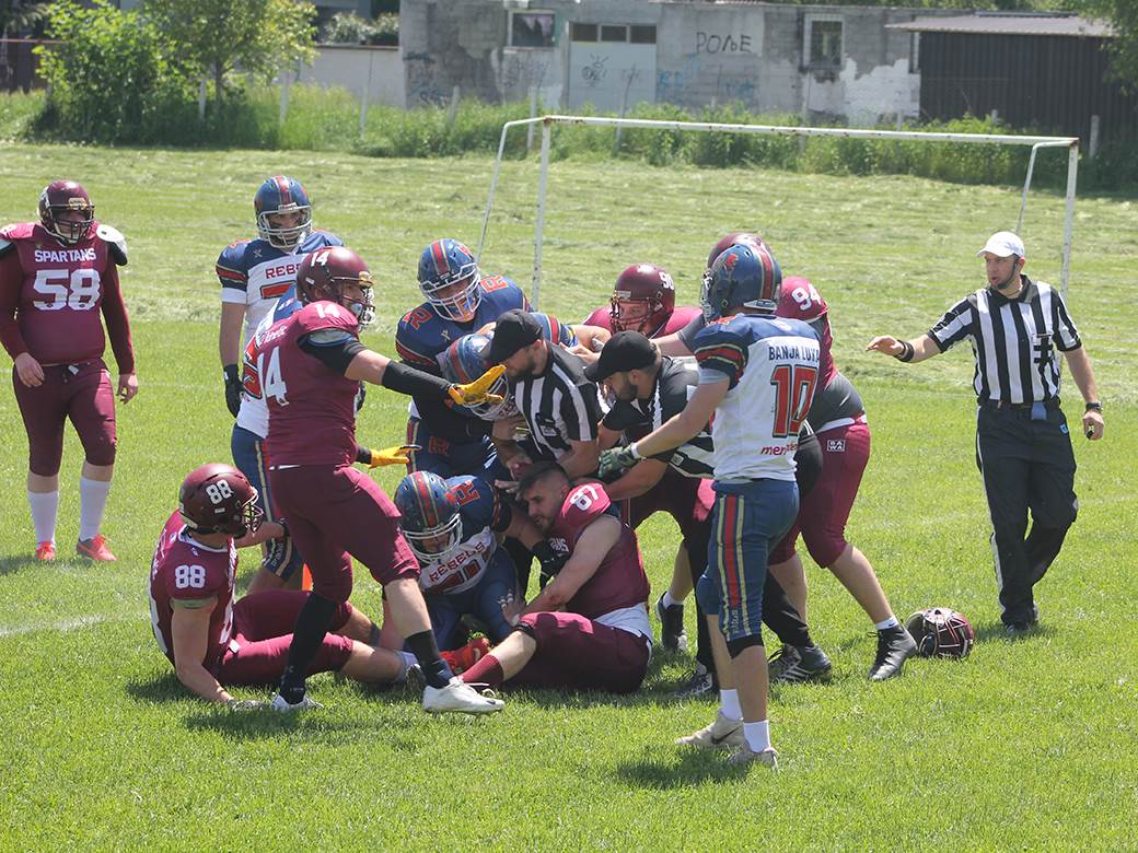  banjaluka rebels - sarajevo spartans 18:22 bh. liga američkog fudbala foto 