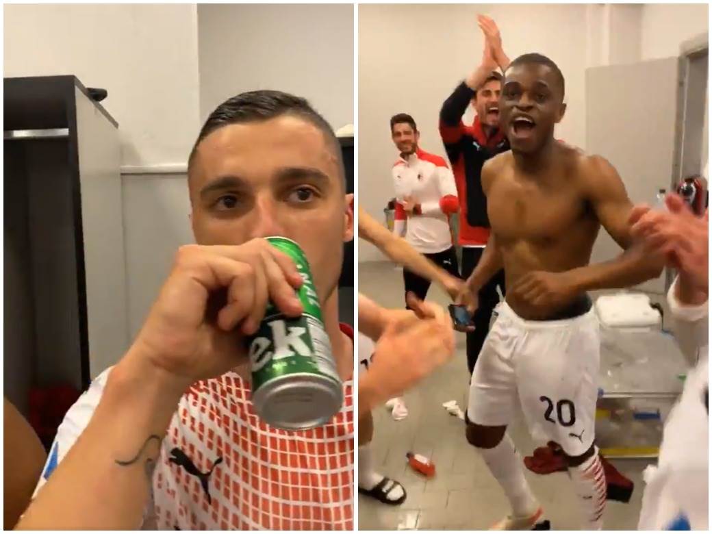  Milan Liga šampiona slavlje svlačionica 