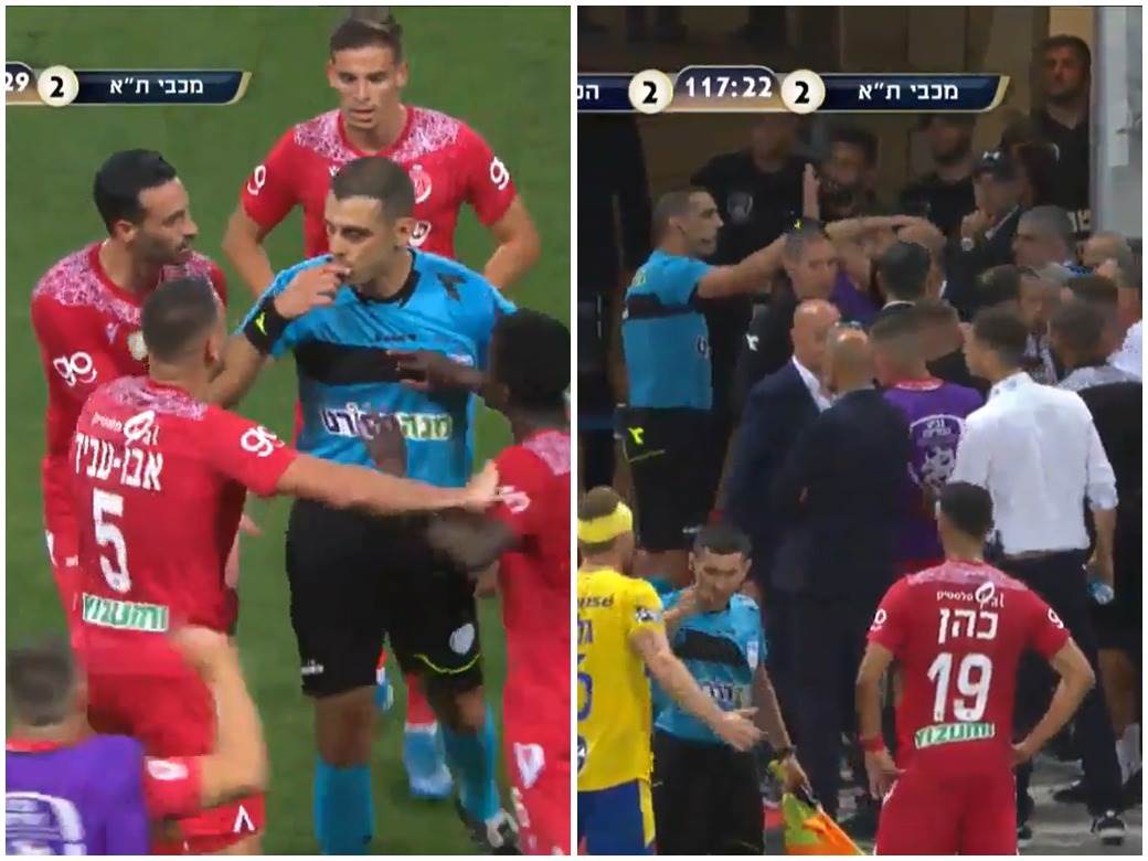 izrael-finale-kupa-haos-utakmica-sudija-var-ne-daju-mu-da-gleda-video-ponisten-gol-makabi-hapoel 