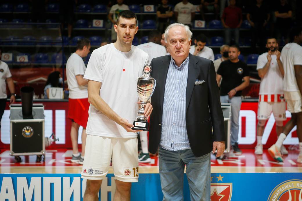  crvena zvezda šampion srbije u košarci, ognjen dobrić najkorisniji igrač 