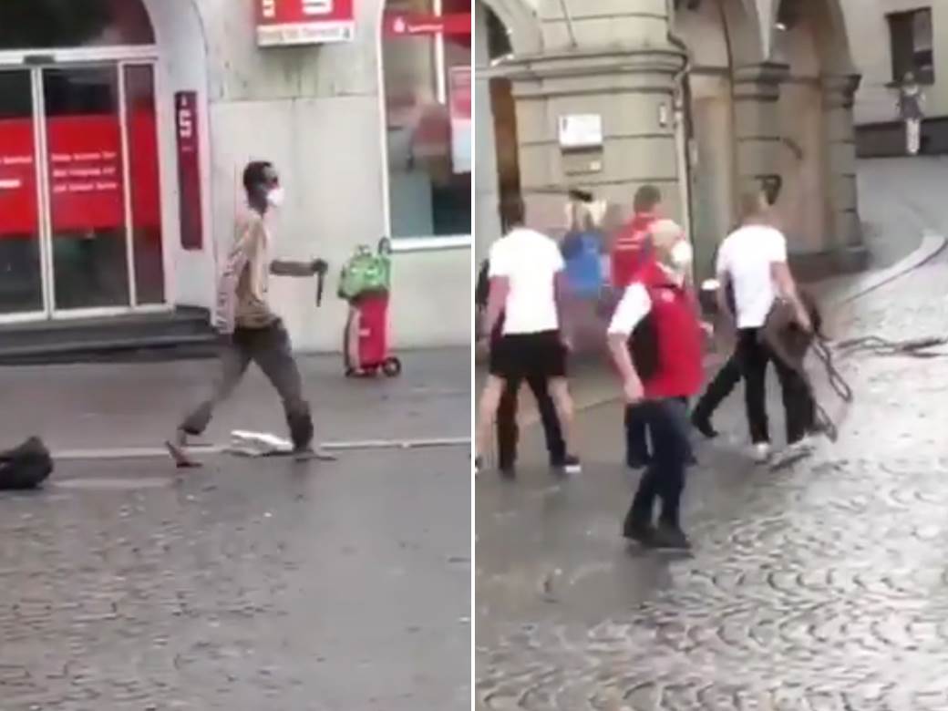  Jeziv snimak napada u Njemačkoj: Masakr nasred ulice - ubio troje, ranio šestoro ljudi! (VIDEO) 