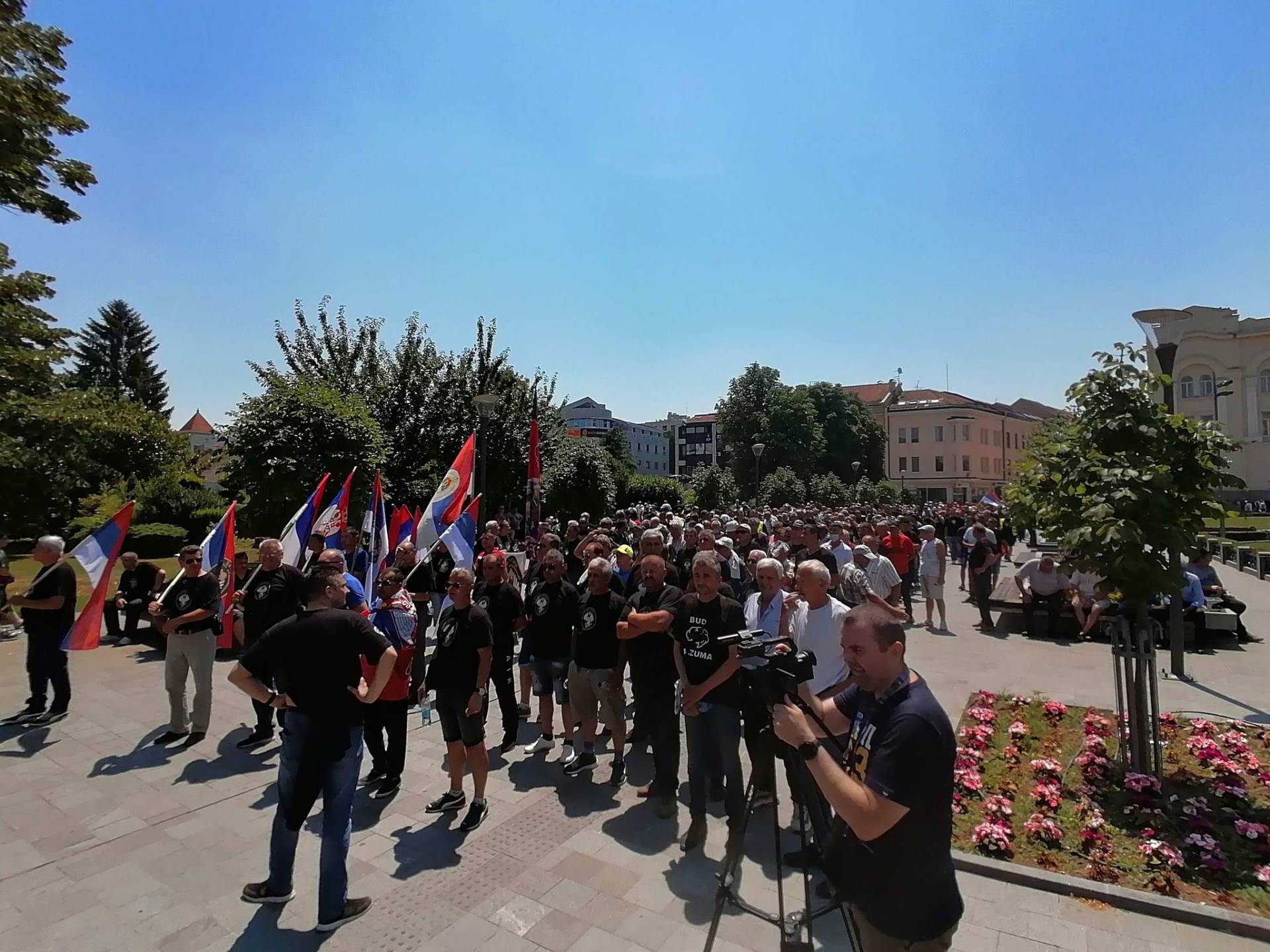  Protest veterana u parku "Mladen Stojanović" (FOTO) 