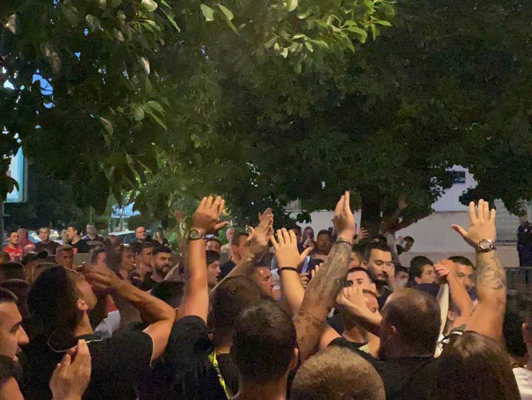  Podgorica protest zbog hapšenja Rista Jovanovića 
