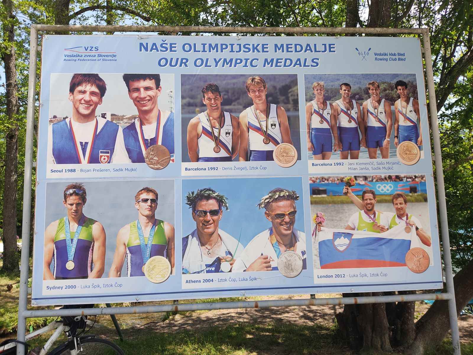  veslanje bled olimpijske medalje 