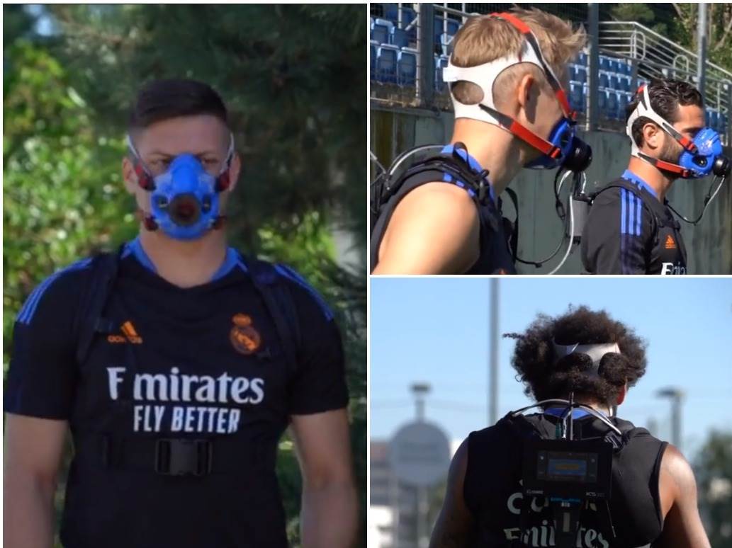  luka jović real madrid trening maske za hipoksiju 