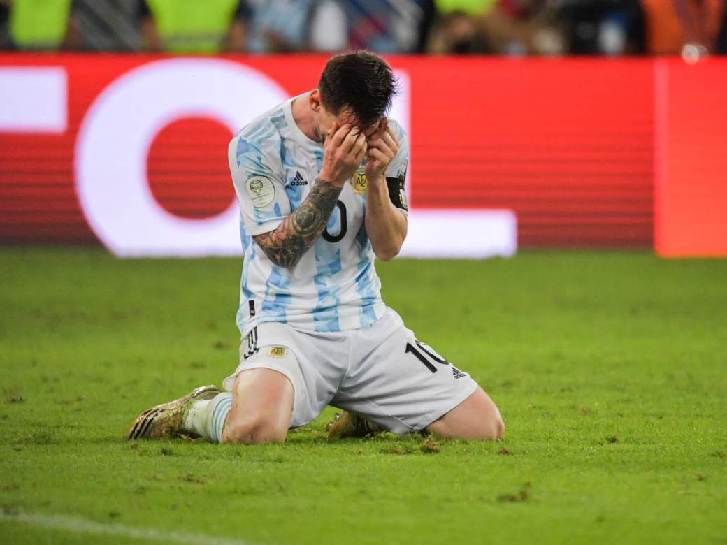  lionel mesi plače nakon osvajanja kopa amerika sa argentinom 