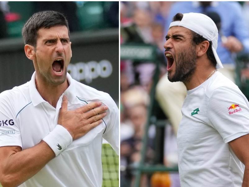 novak đoković mateo beretini finale vimbldona 2021 