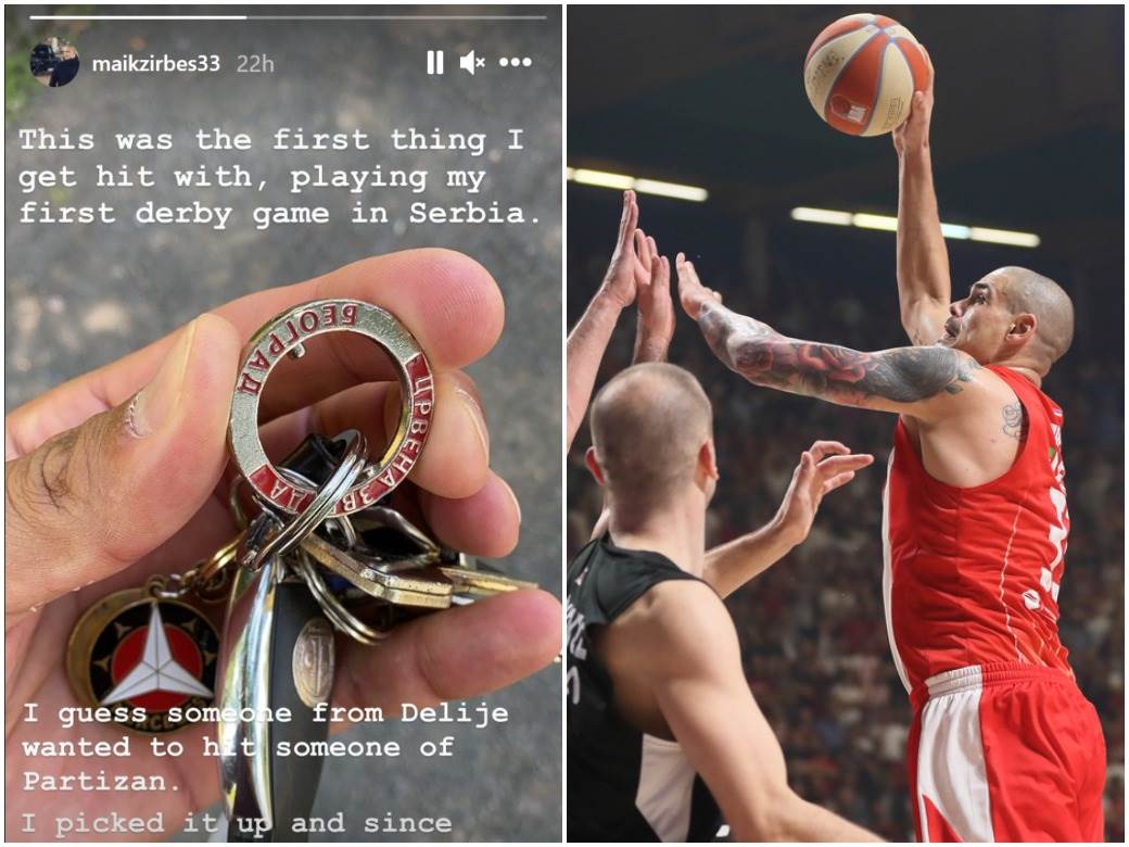  maik cirbes predmet kojim je pogođen na derbiju zvezda partizan 