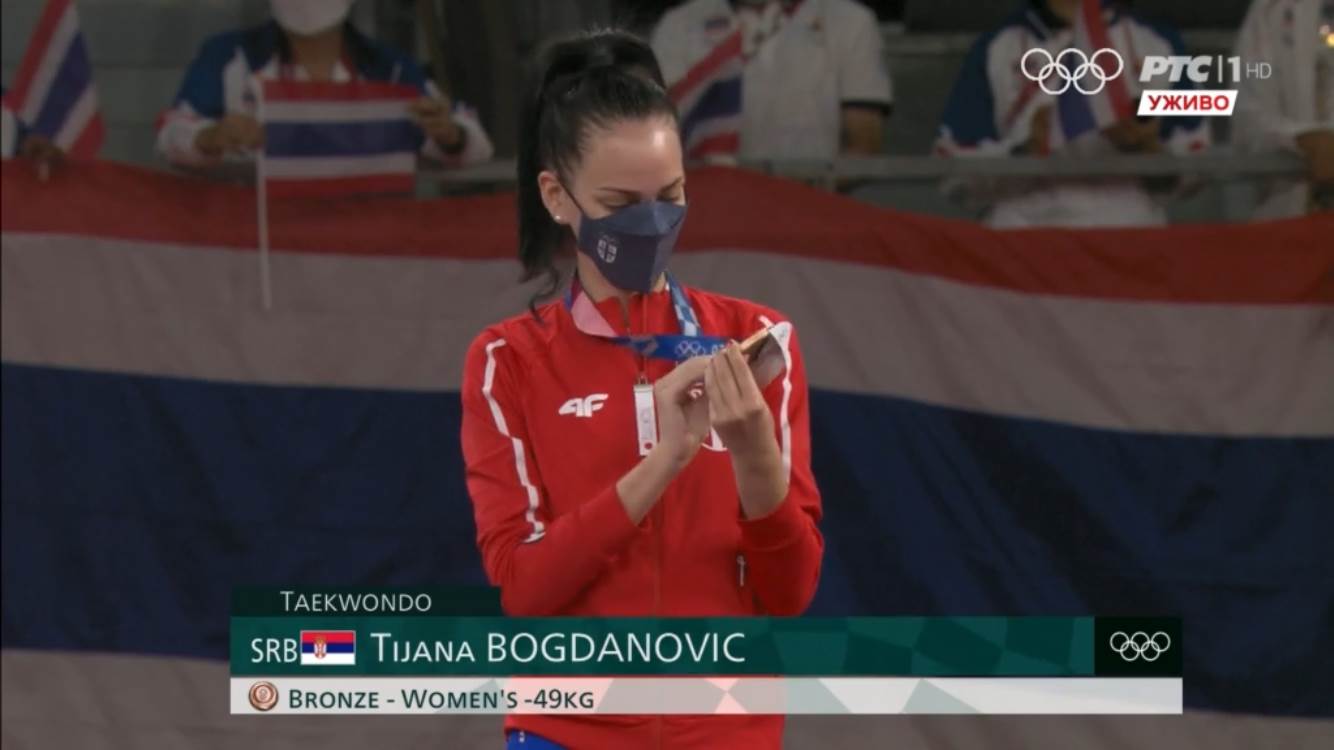  tijana bogdanović tekvondo olimpijske igre dodjela medalja 