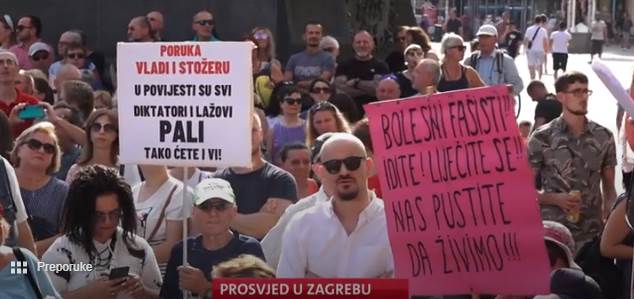  Hrvati i Crnogorci na ulicama, traže ukidanje epidemioloških mjera 