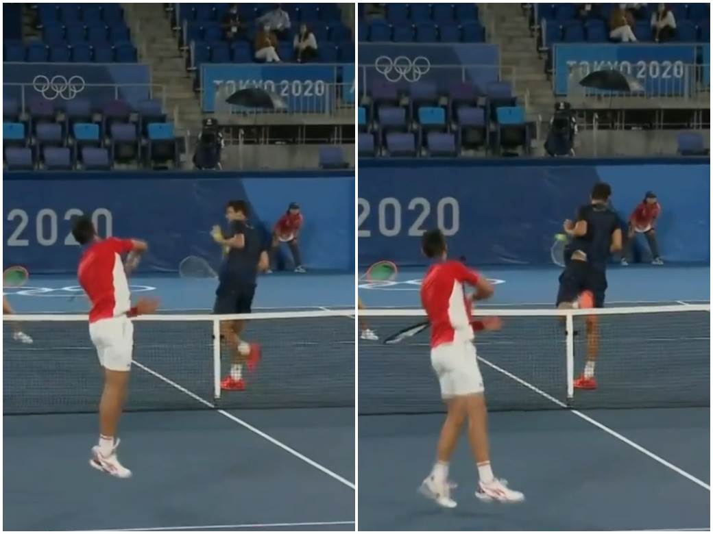  Novak-Djokovic-pogodio-Marsela-Mela-u-ledja-VIDEO 