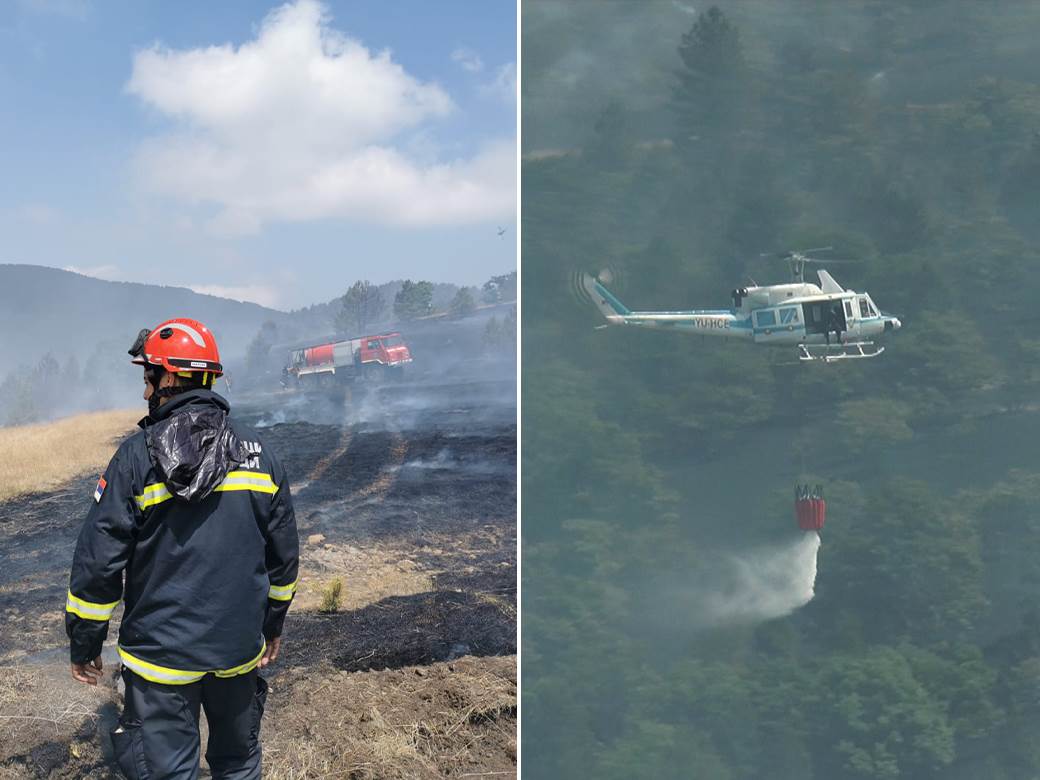  Vatra guta Mokru goru: 100 hektara borove šume i dalje u plamenu, u pomoć stigli i helikopteri (FOTO) 