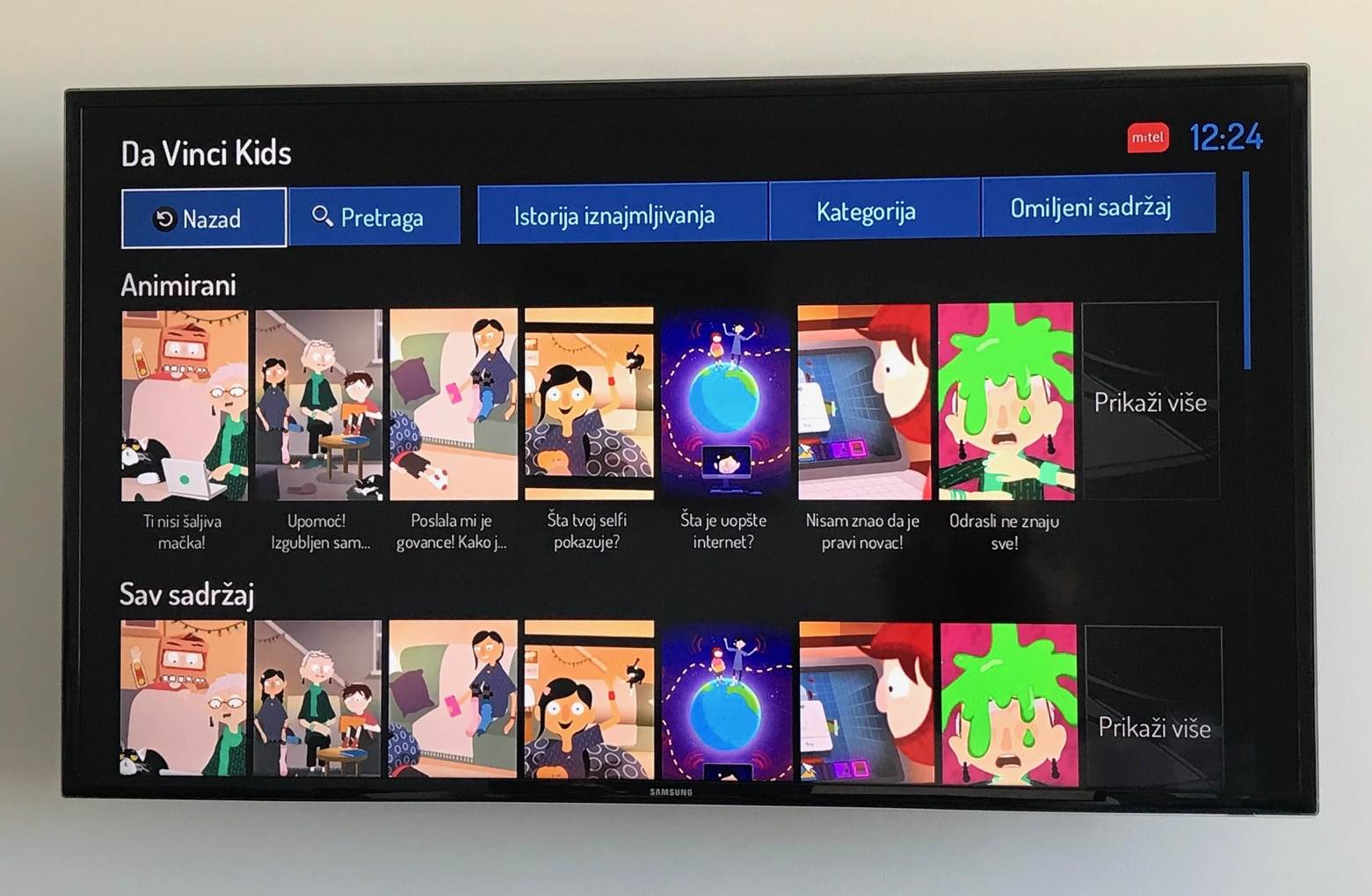  Da Vinci Kids, nova videoteka u okviru m:tel IPTV-ja 