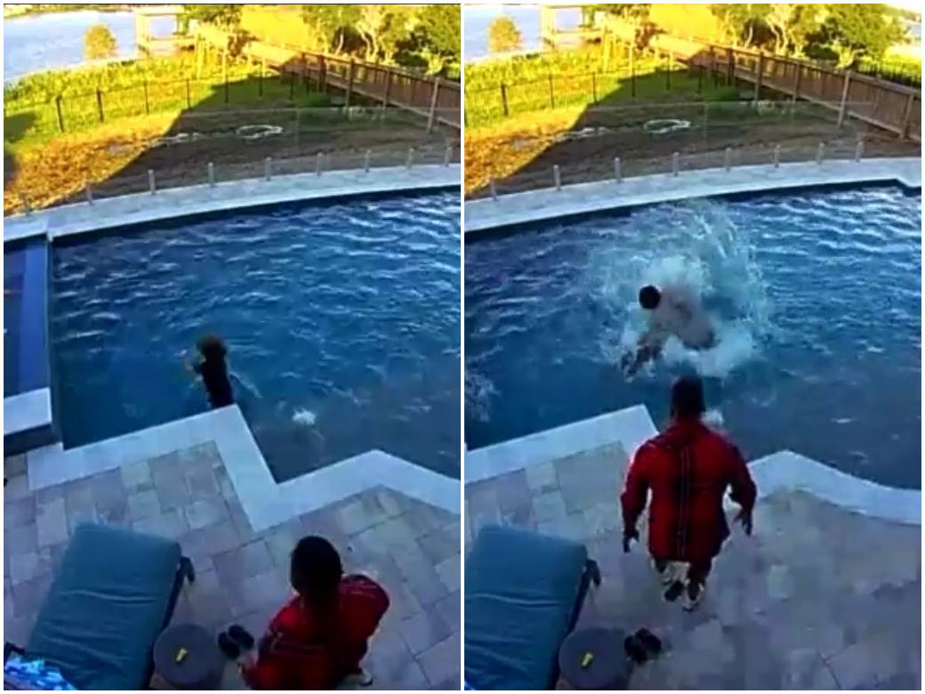  NBA košarkaš spasao sina (2) od davljenja u bazenu: Dječak upao u vodu, a očinski instinkt je odmah proradio! (VIDEO) 