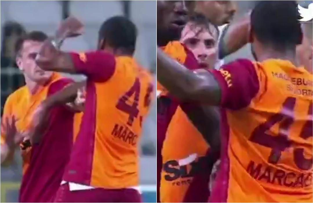  fudbaler galatasaraja tukao saigrača pa dobio crveni karton 