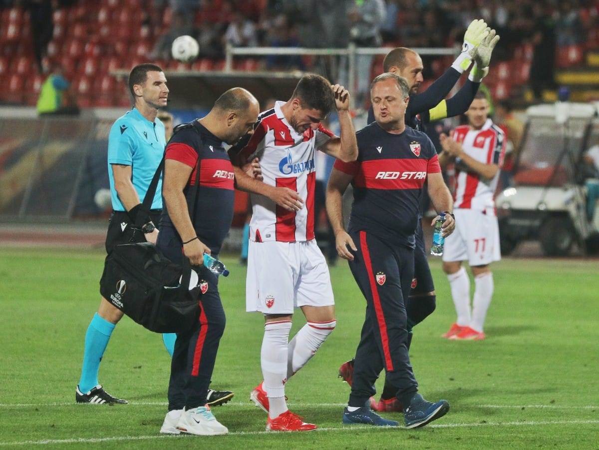  crvena zvezda kluž povreda miloš degenek 