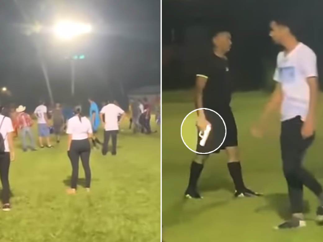  honudras fudbal sudija pucao iz pištolja 