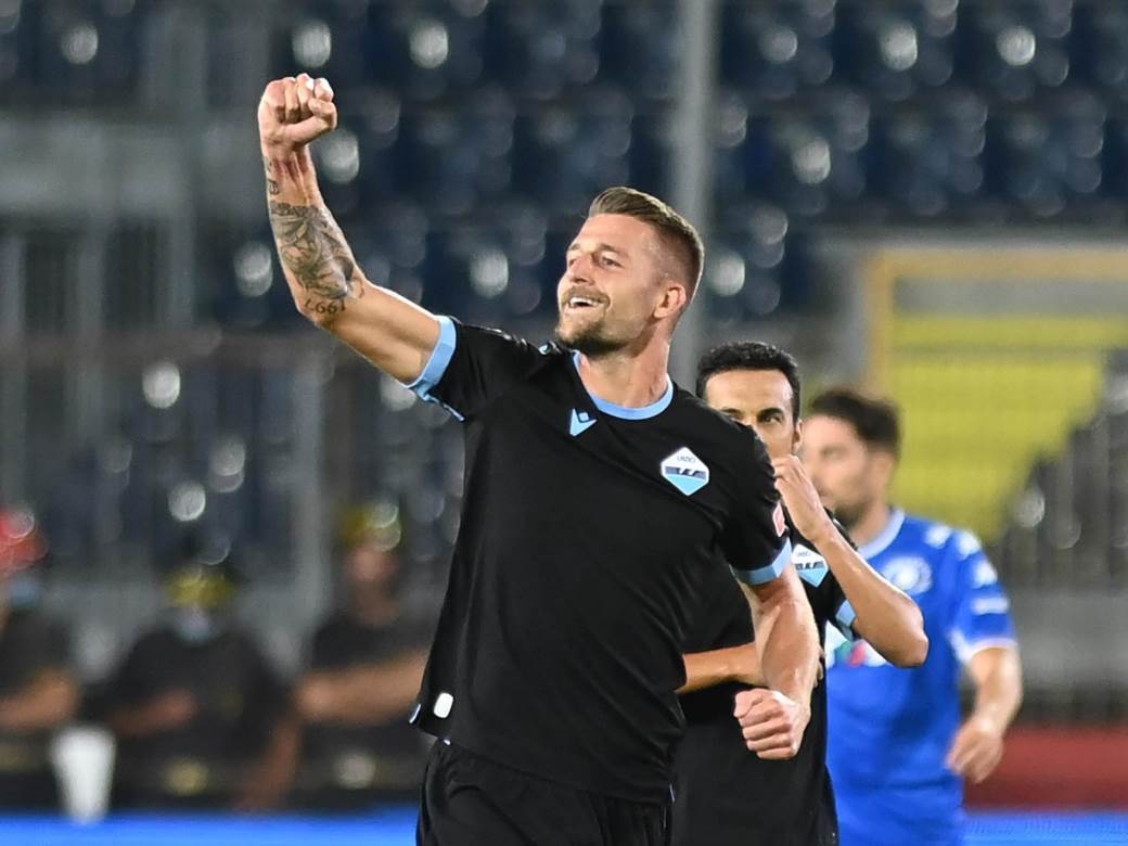  empoli - lacio 1:3 serija a 1. kolo sergej milinković savić gol i asistencija 