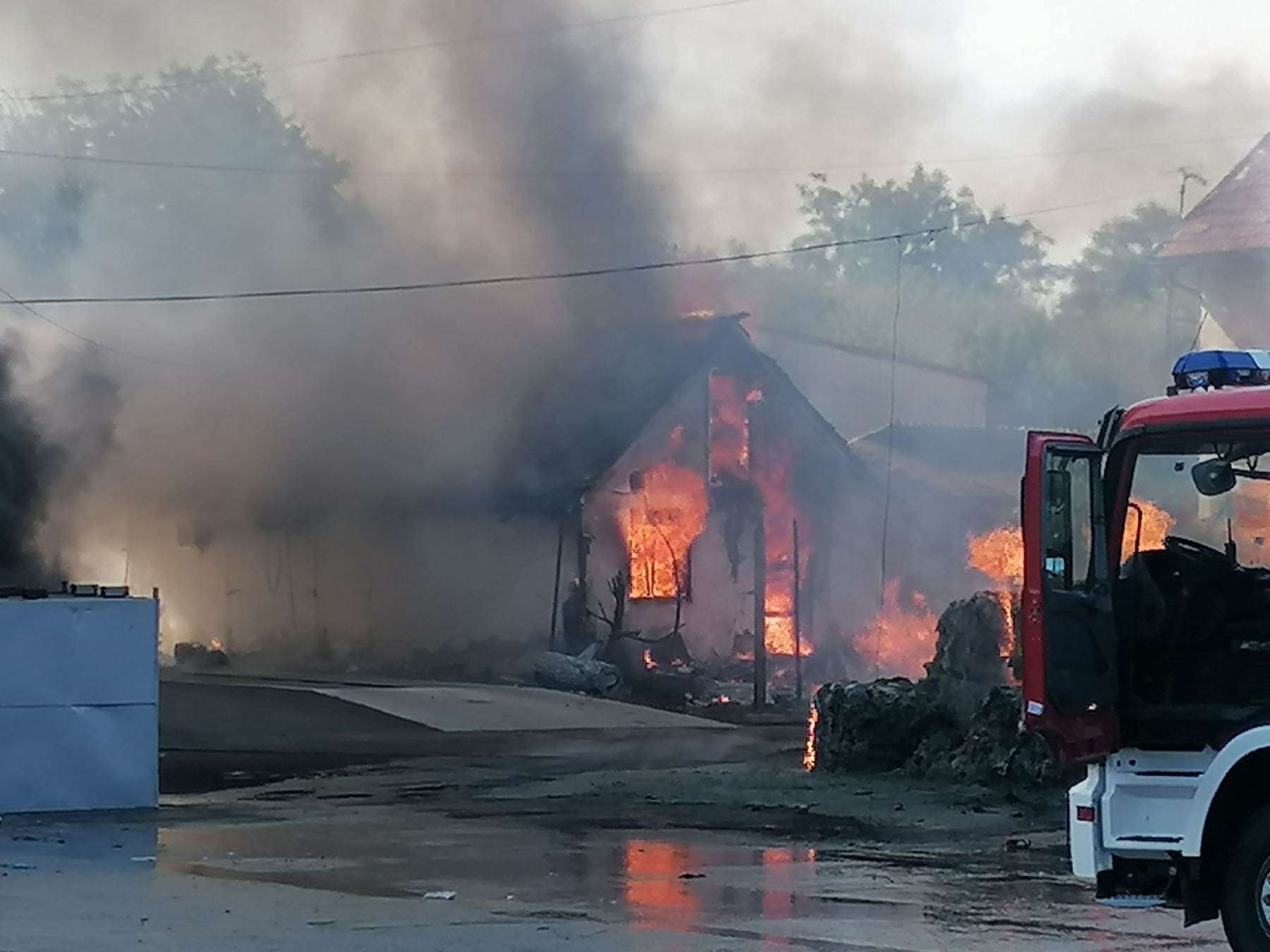  Požar skladište papira i plastike Banjaluka naselje Lazarevo 
