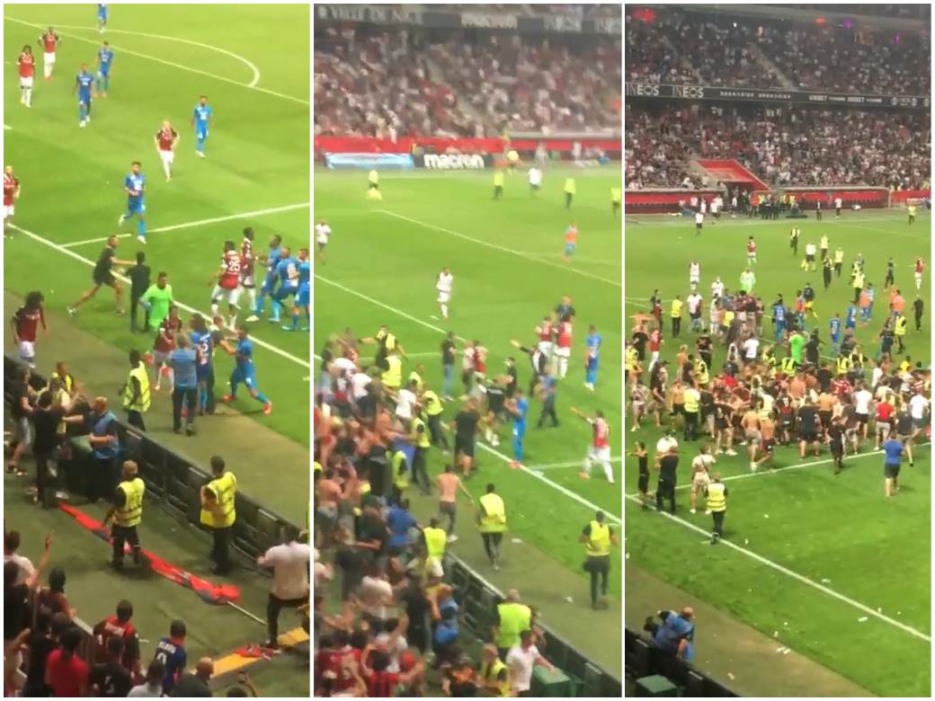  prekianuta utakmica nica olimpik marselj snimak iz drugog ugla 