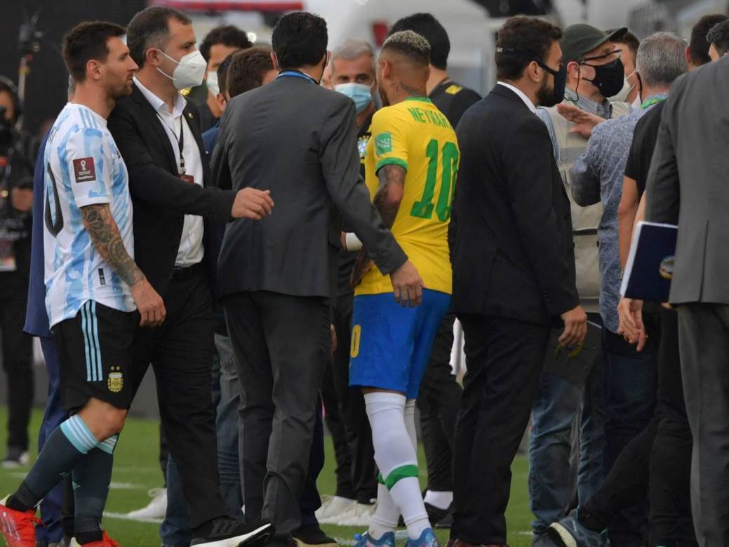 haos utakmica brazil argentina prekid policija korona virus 