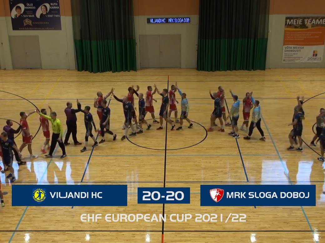  viljandi sloga doboj 20:20 ehf evropski kup 
