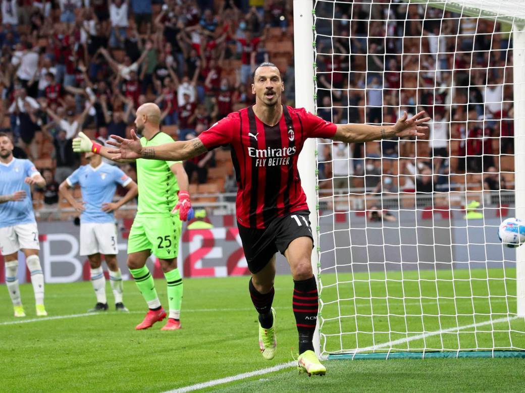  milan lacio 2:0 serija a 3. kolo zlatan ibrahimović vratio se nakon povrede i postigao gol 