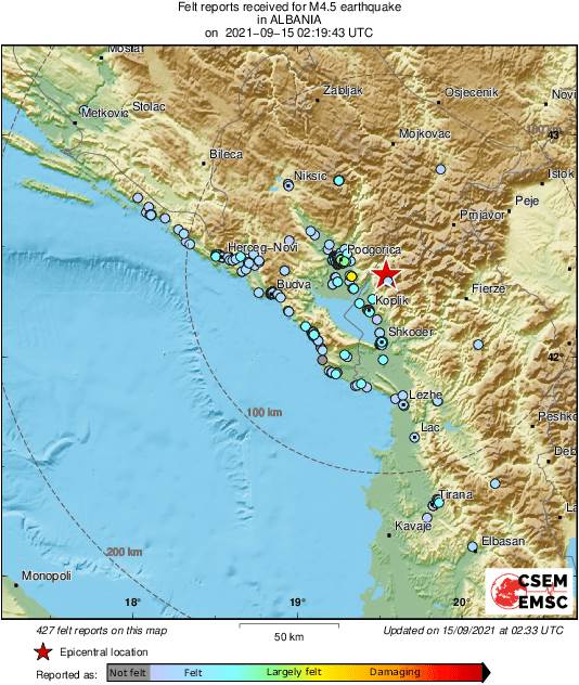  Albanija zemljotres 