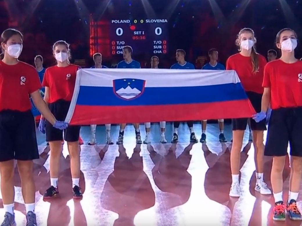  slovencima puštena himna bože pravde odbojkaši evropsko prvenstvo 