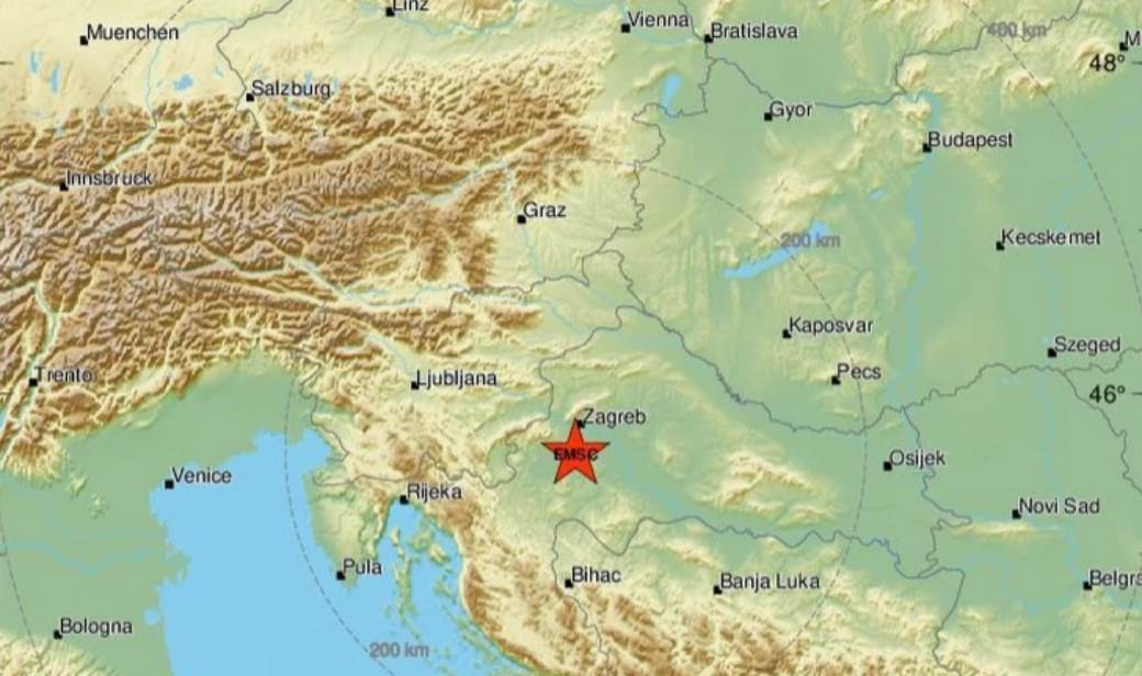  Zemljotres na području Zagreba 