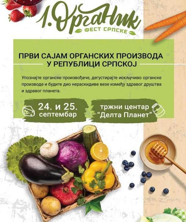  U petak i subotu prvi Organik fest Srpske 