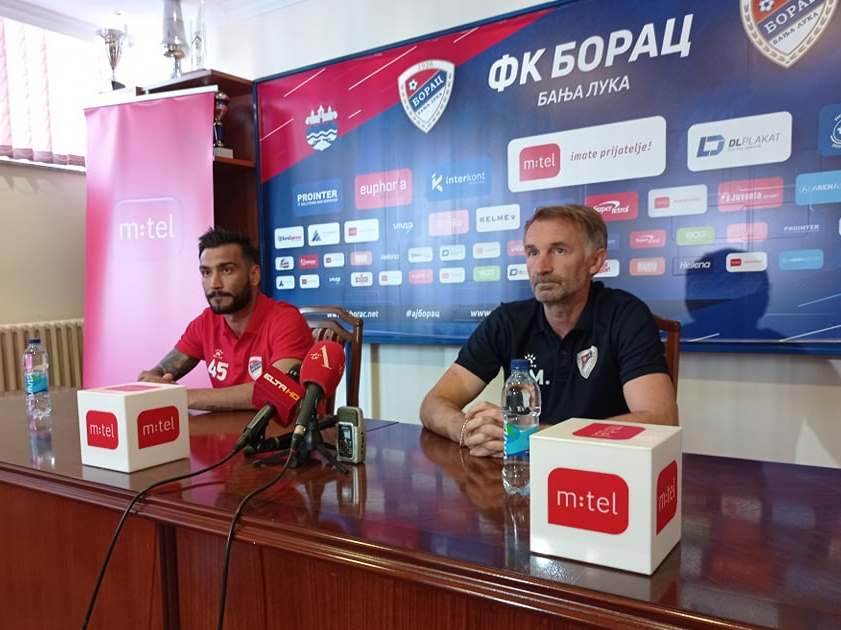  Borac - Sarajevo, PL BiH, 11. kolo, najava Nemanja Miljanović i Panajotis Moraitis 