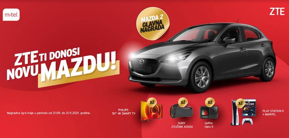  Odaberite ZTE telefon i osigurajte učešće u najnovijoj m:tel nagradnoj igri 