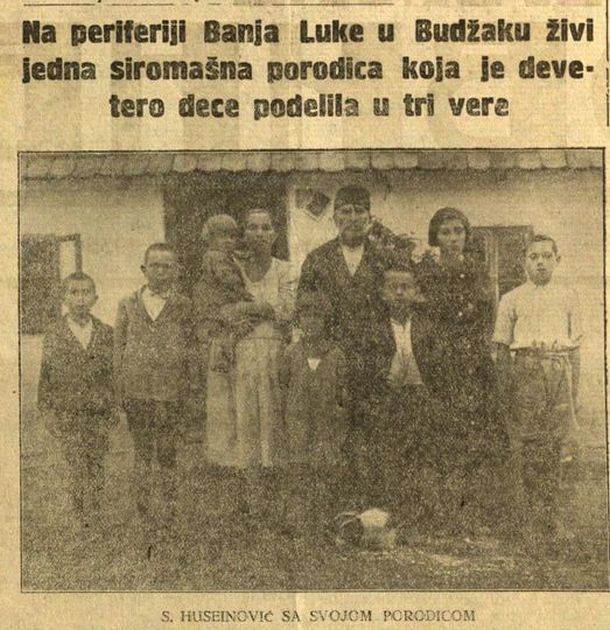  Iz prošlosti Banjaluke: Devetoro djece dali u tri vjere... 