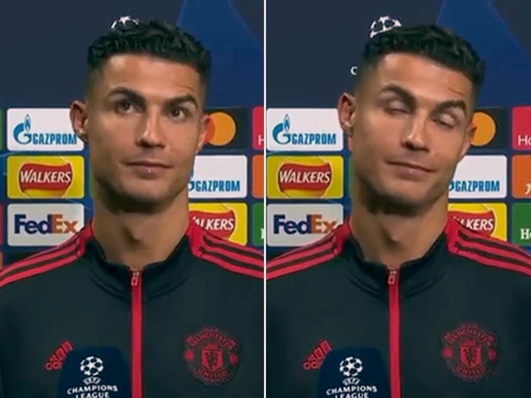  kristijano ronaldo reakcija nakon gola u posljednjim sekundama mančester junajted viljareal 