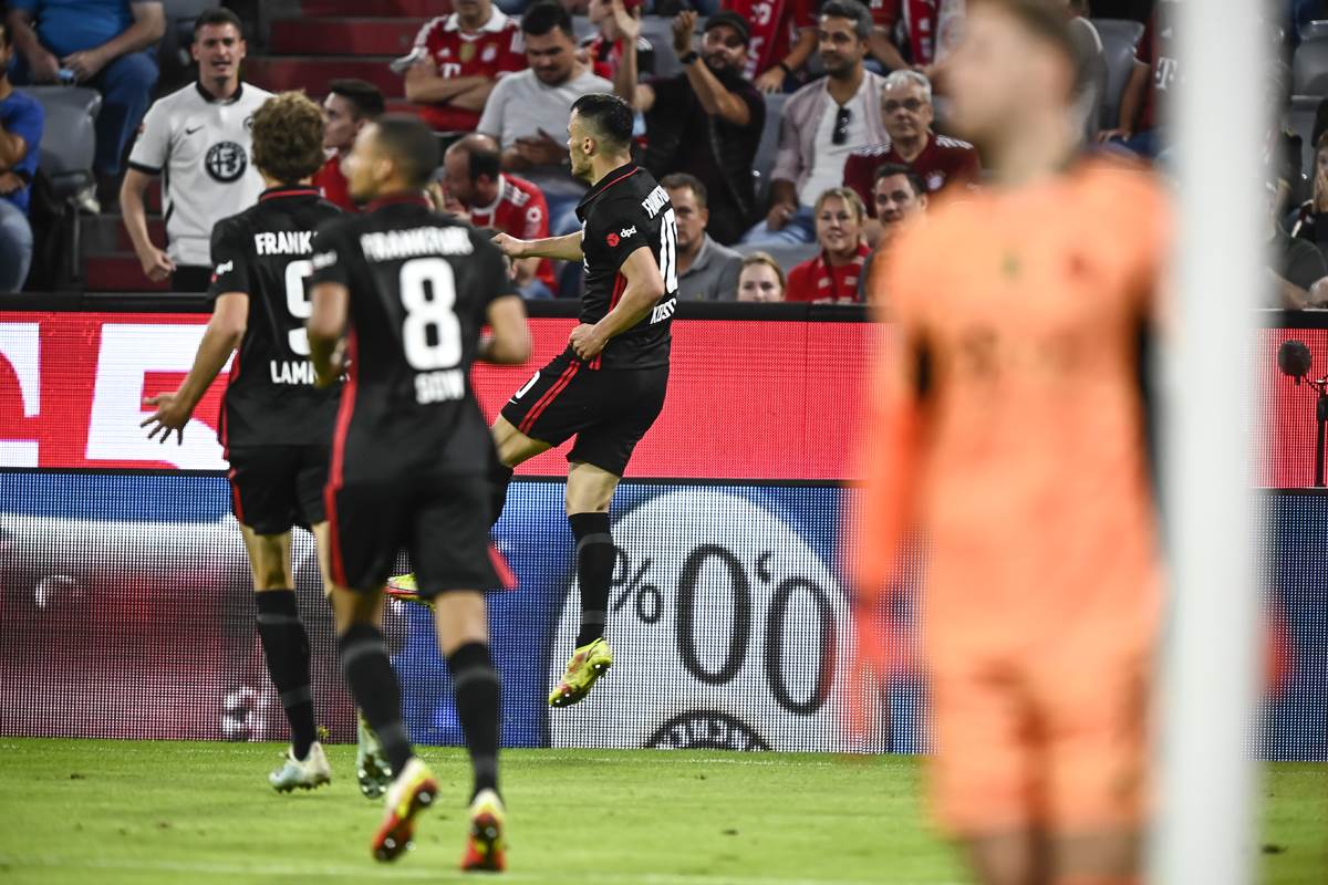  bundesliga 7. kolo bajern ajntraht 1 2 asistencija i gol filipa kostića 