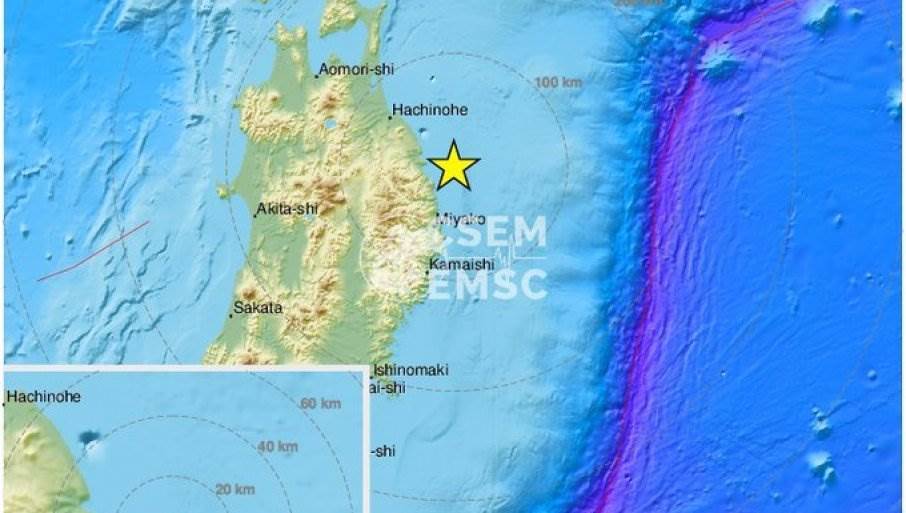  Snažan zemljotres u Japanu: Udar od skoro 6 stepeni po Rihteru, ima povrijeđenih 