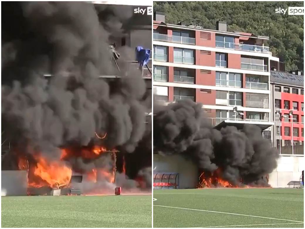  zapalio se stadion u andori na kojem treba da igra engleska 