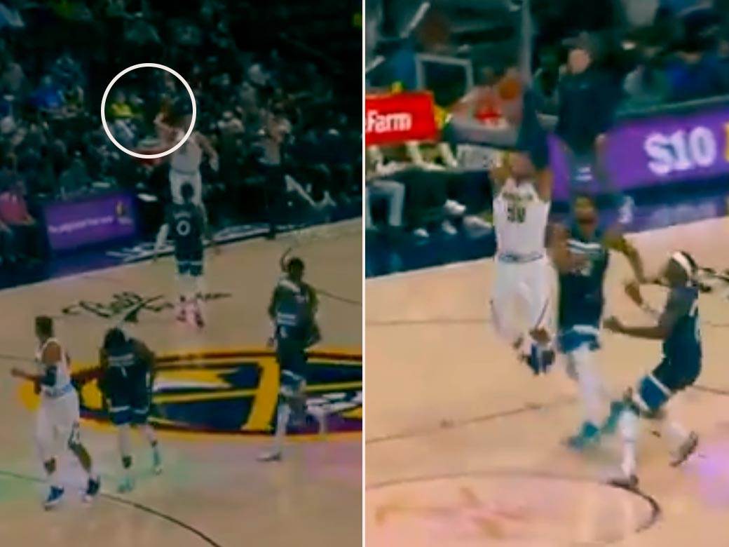  nikola jokić sjajan pas preko cijelog terena 