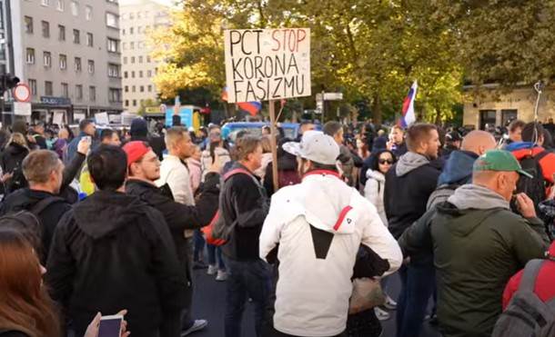  Hiljade Slovenaca protestuje protiv epidemioloških mjera 