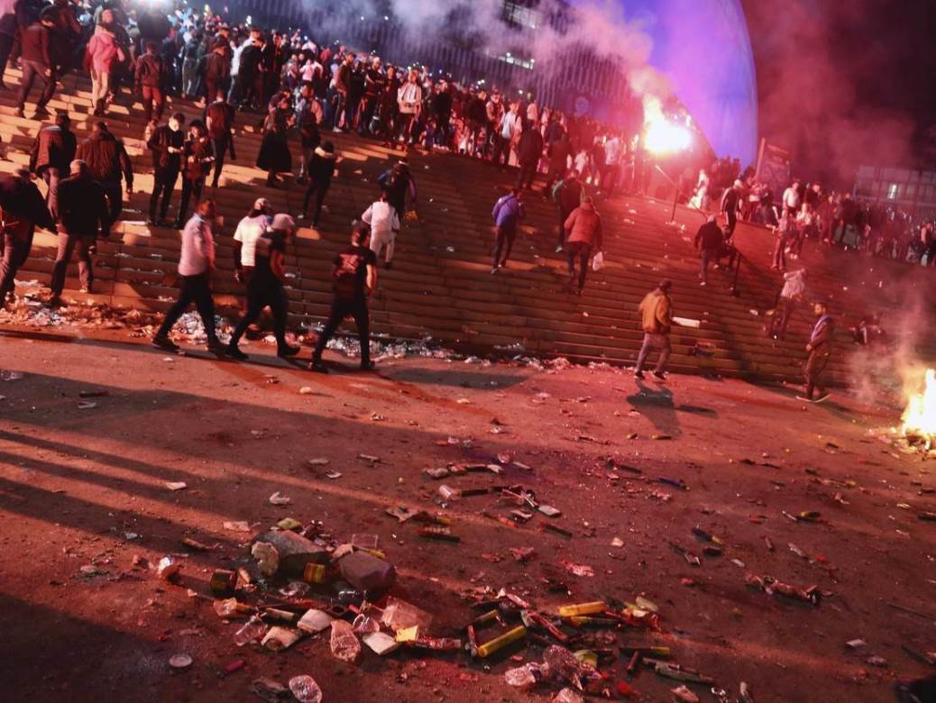  navijači olimpika iz marselja neredi utakmica sa psž 