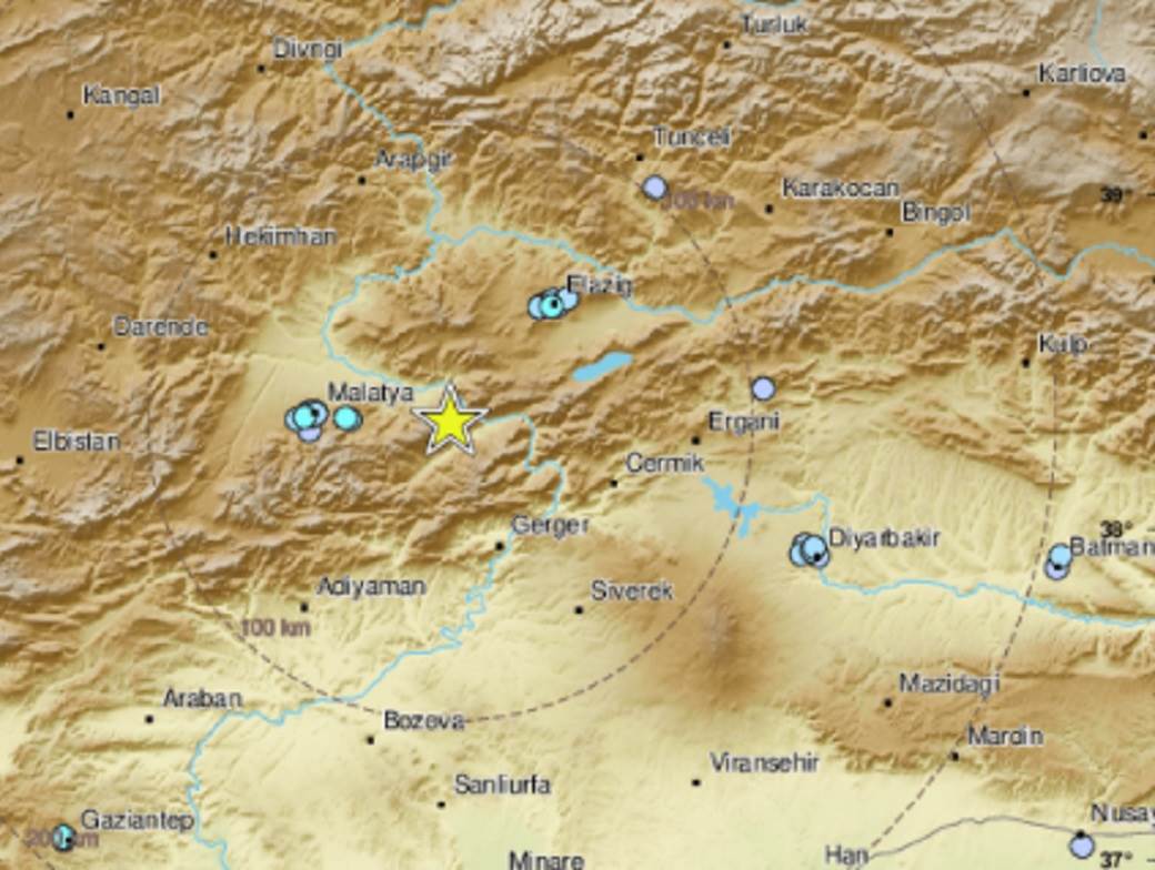  Zemljotres jačine 4,8 Rihtera pogodio Tursku: Epicentar 24 kilometara od Sincika 