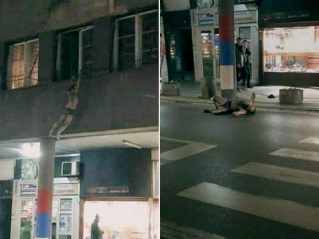  Drama u Smederevu: U gaćama visio s prozora zgrade, pa pao na ulicu... (FOTO) 