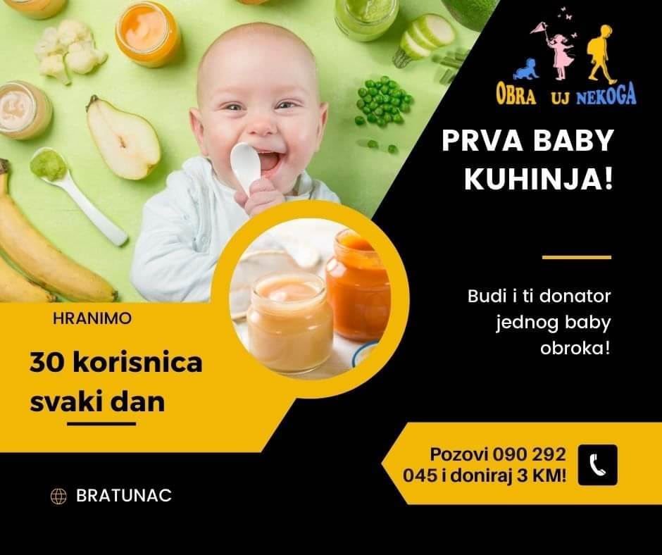  U BiH otvorena prva javna kuhinja za bebe: Zbog siromaštva neadekvatno hranjene 