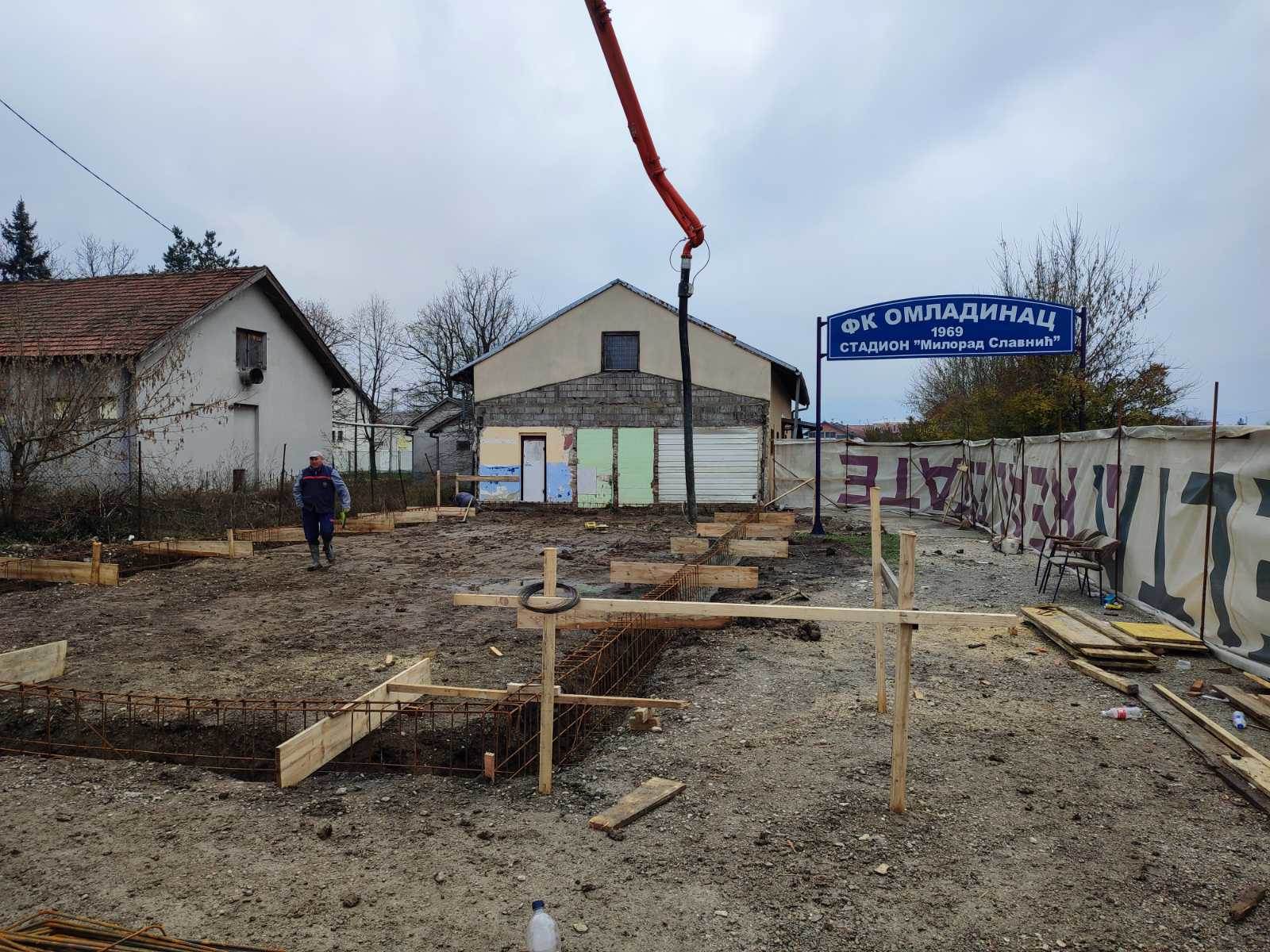 Počela rekonstrukcija svlačionica FK Omladinac 