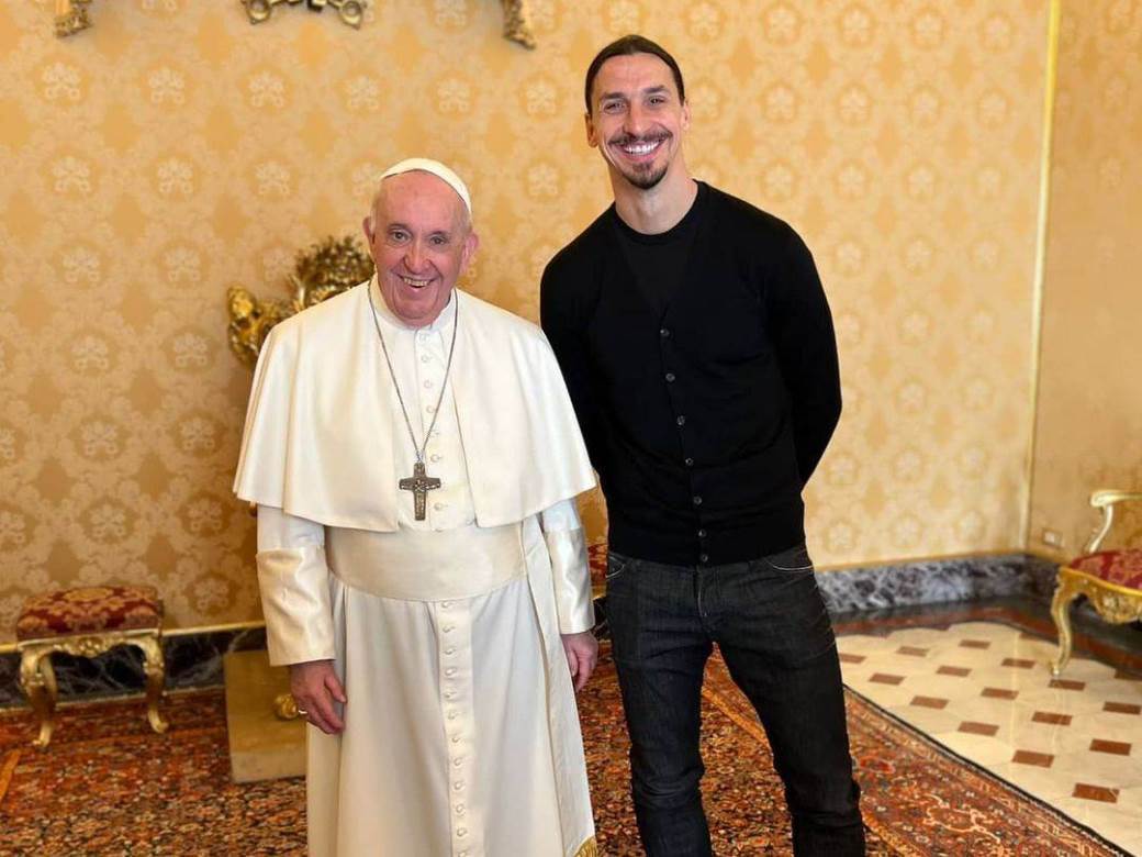  Ibrahimović se sastao sa papa Franjom 